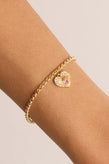 By Charlotte Connect With Your Heart Bracelet - Gold