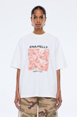 Ena Pelly Coral Floral Tee - White
