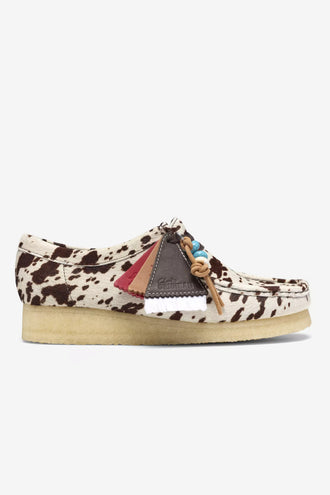 Clarks Originals Womens Wallabee - Brown Cow Print