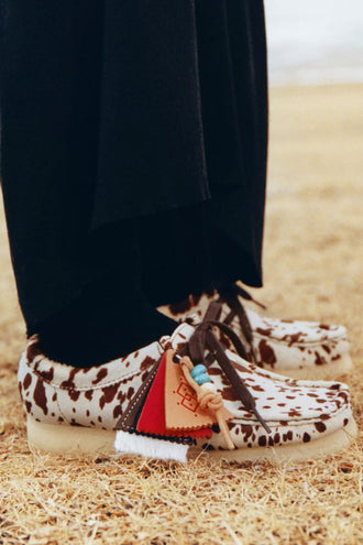 Clarks Originals Womens Wallabee - Brown Cow Print