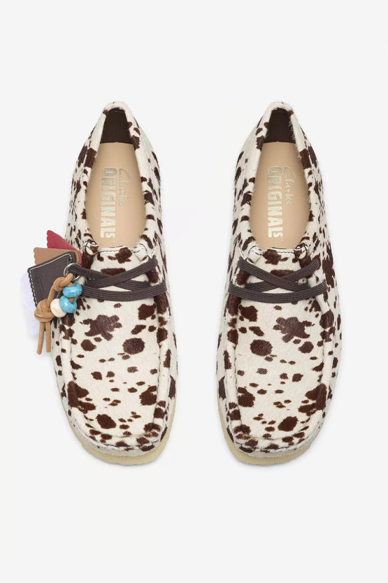 Clarks Originals Womens Wallabee - Brown Cow Print