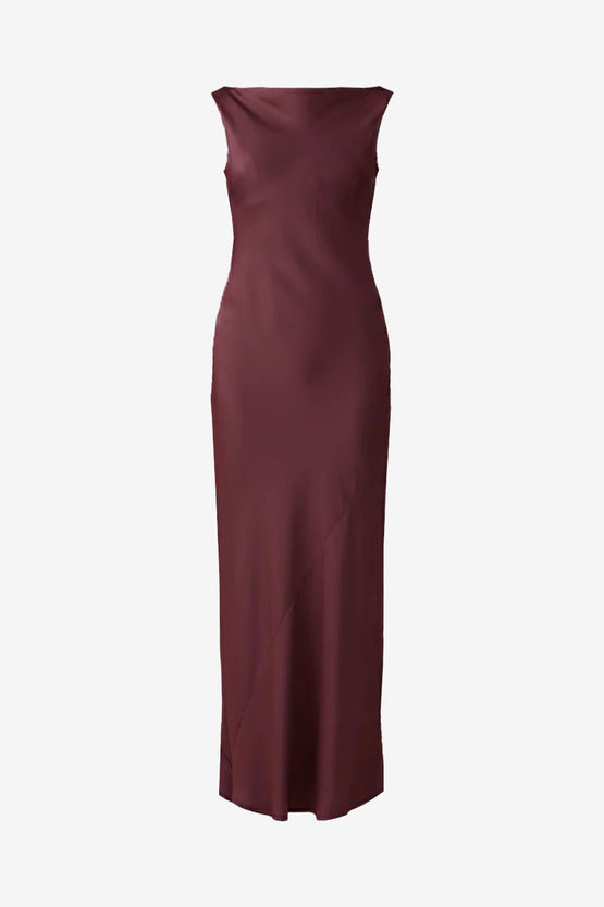 Ruby Firebird Cowl Gown - Wine