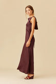 Ruby Firebird Cowl Gown - Wine
