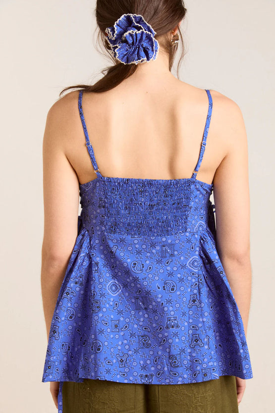 Damson Madder Cressida Cami - Blue Paisley