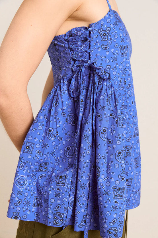Damson Madder Cressida Cami - Blue Paisley