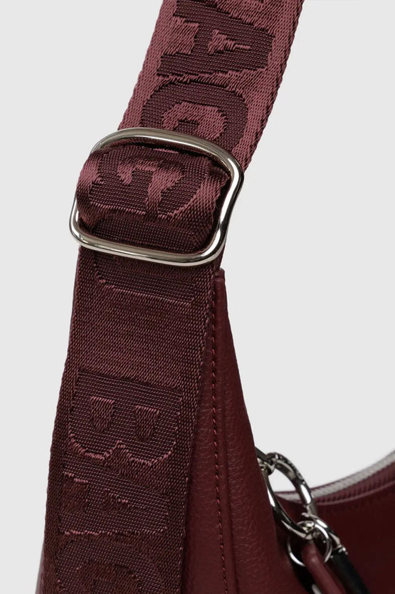 Baggu Medium Recycled Leather Crescent Bag - Mahogany