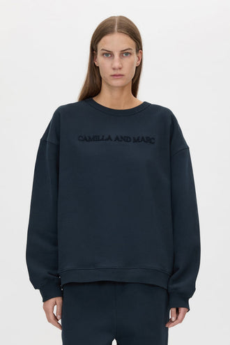 Camilla & Marc Tia Flocking Crew - Ink