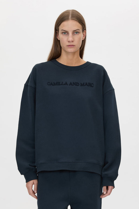 Camilla & Marc Tia Flocking Crew - Ink