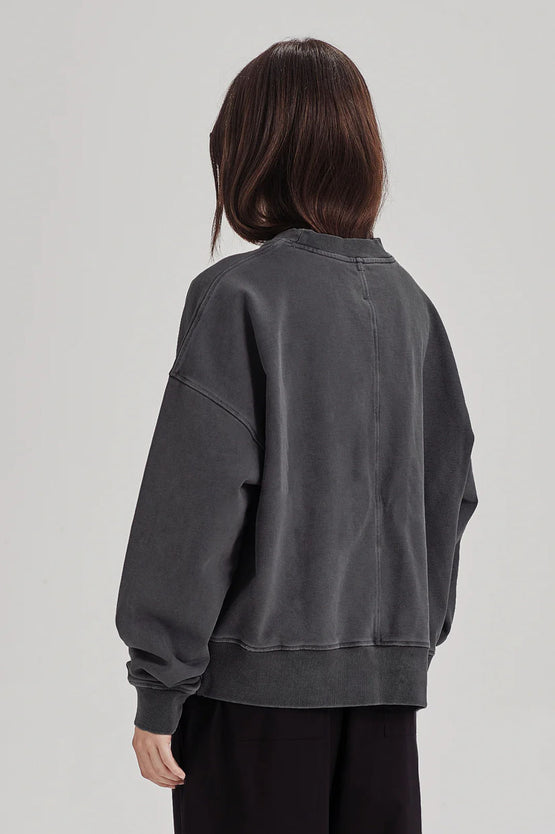 Commoners Fleece Leisure Crew - Grey