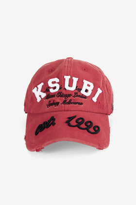 Ksubi Duke Krest Dad Cap - Crimson