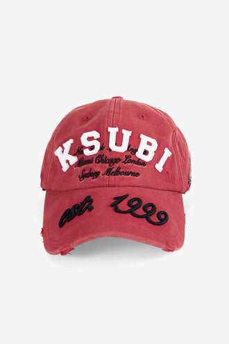 Ksubi Duke Krest Dad Cap - Crimson