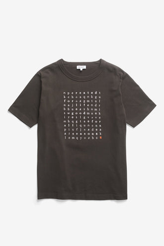 Norse Projects Elmelunde Crossword Tee – Black