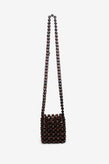 La Tribe Beaded Crossbody Bag - Brown