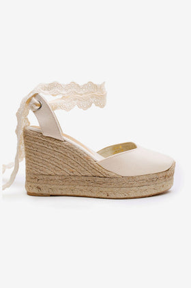 La Tribe X Caitlin Crisp High Wedge Esperdrille - Crudo