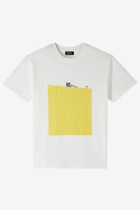A.P.C M T-Shirt Crush - White Yellow