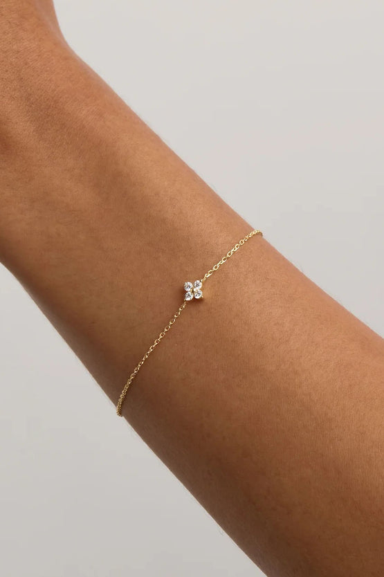 By Charlotte Crystal Bloom Bracelet - Gold