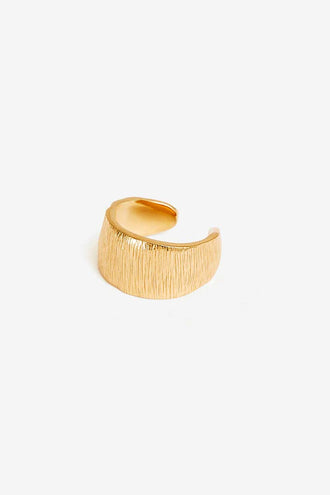 By Charlotte Woven Light Ear Cuff Single - Gold