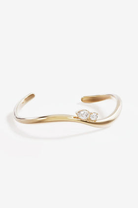 By Charlotte Celestial Path Cuff 55CM - Gold