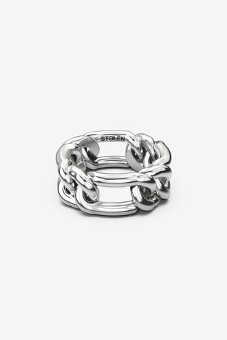 Stolen Girlfriends Club Curbed Spacer Ring - Silver