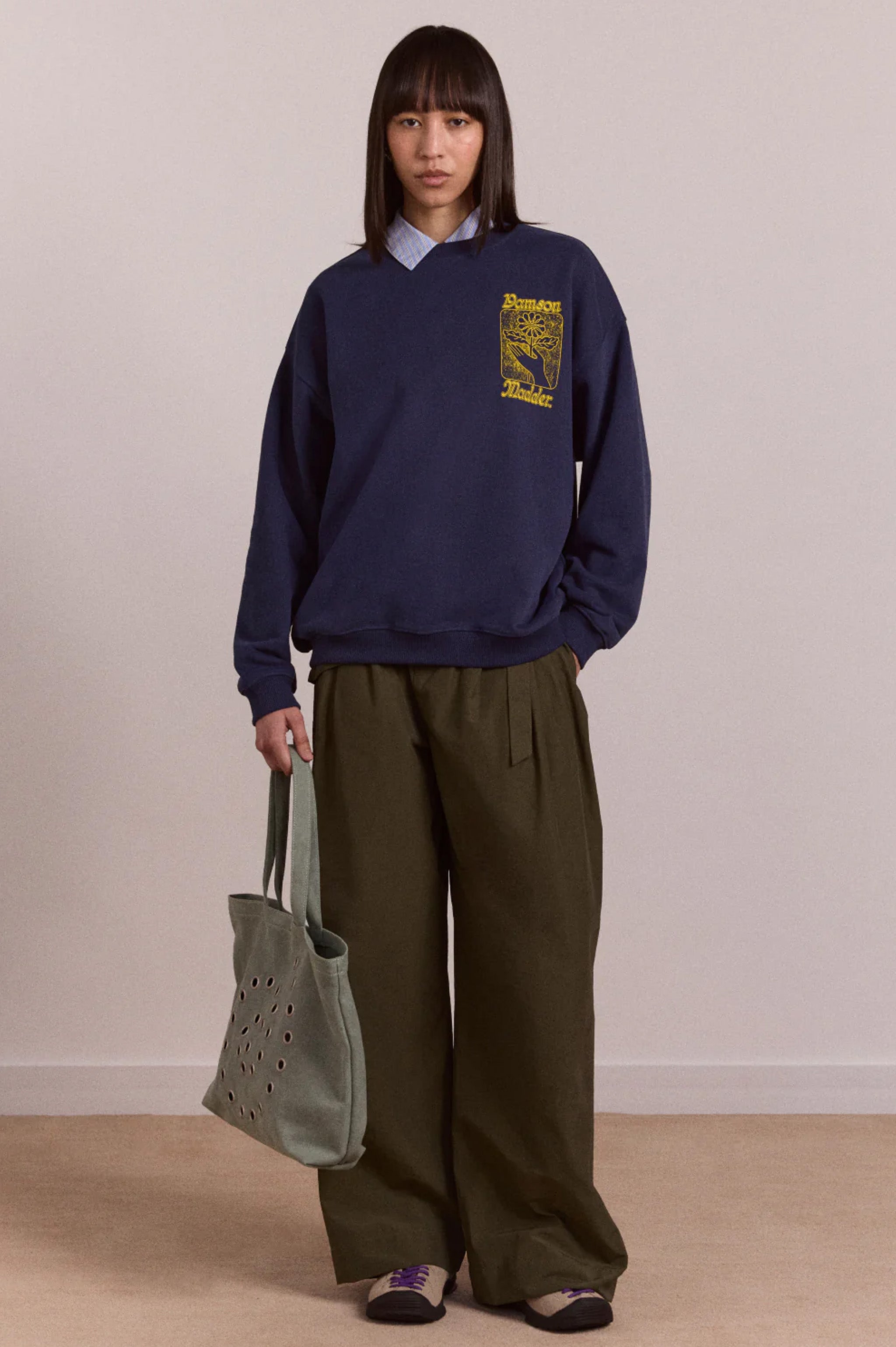 Damson Madder Daily Rituals Sweat - Navy