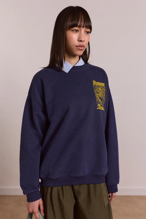 Damson Madder Daily Rituals Sweat - Navy
