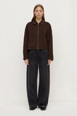 Assembly Dallas Wool Jacket - Dark Choc