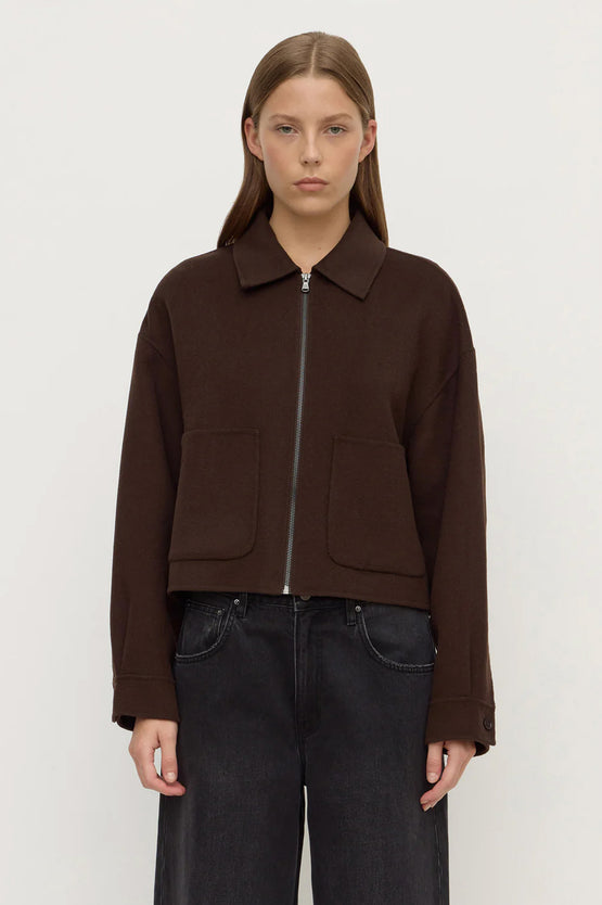 Assembly Dallas Wool Jacket - Dark Choc