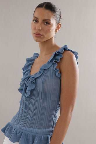 Caitlin Crisp Darwin Tank - Blue