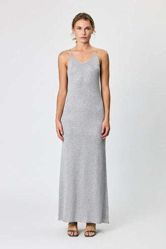 Remain Darcie Maxi Dress - Grey Sequin