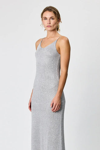 Remain Darcie Maxi Dress - Grey Sequin