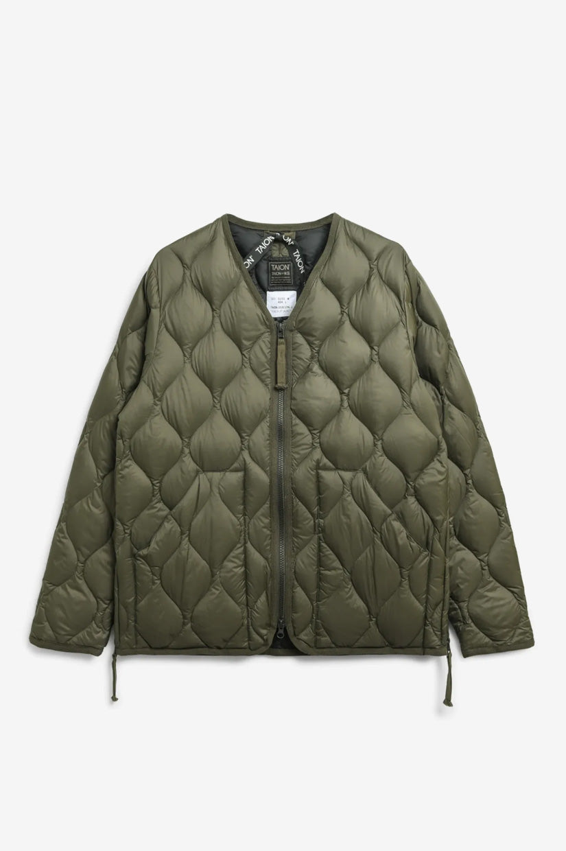 Taion Military V Neck Soft Shell Jacket - Dark Olive
