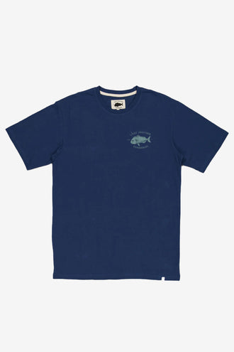 Just Another Fisherman Snapper Logo Tee - Dark Denim