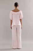 Caitlin Crisp Little Darling Blouse - Pink Linen