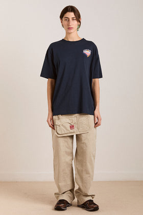 Damson Madder All Day Breakfast Tee - Navy