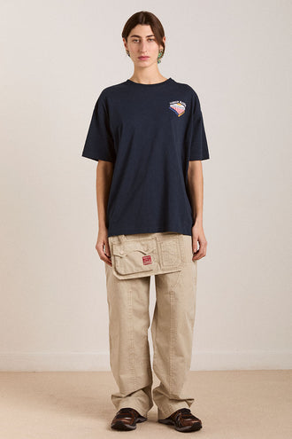 Damson Madder All Day Breakfast Tee - Navy