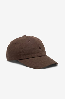 Norse Projects Cotton Wool Twill 6-Panel Cap – Delicioso Brown