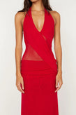 Bec & Bridge Deija Halter Maxi - Strawberry