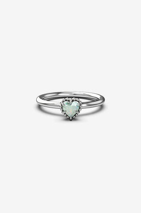 Stolen Girlfriends Club Dahlia's Heart Ring - Silver