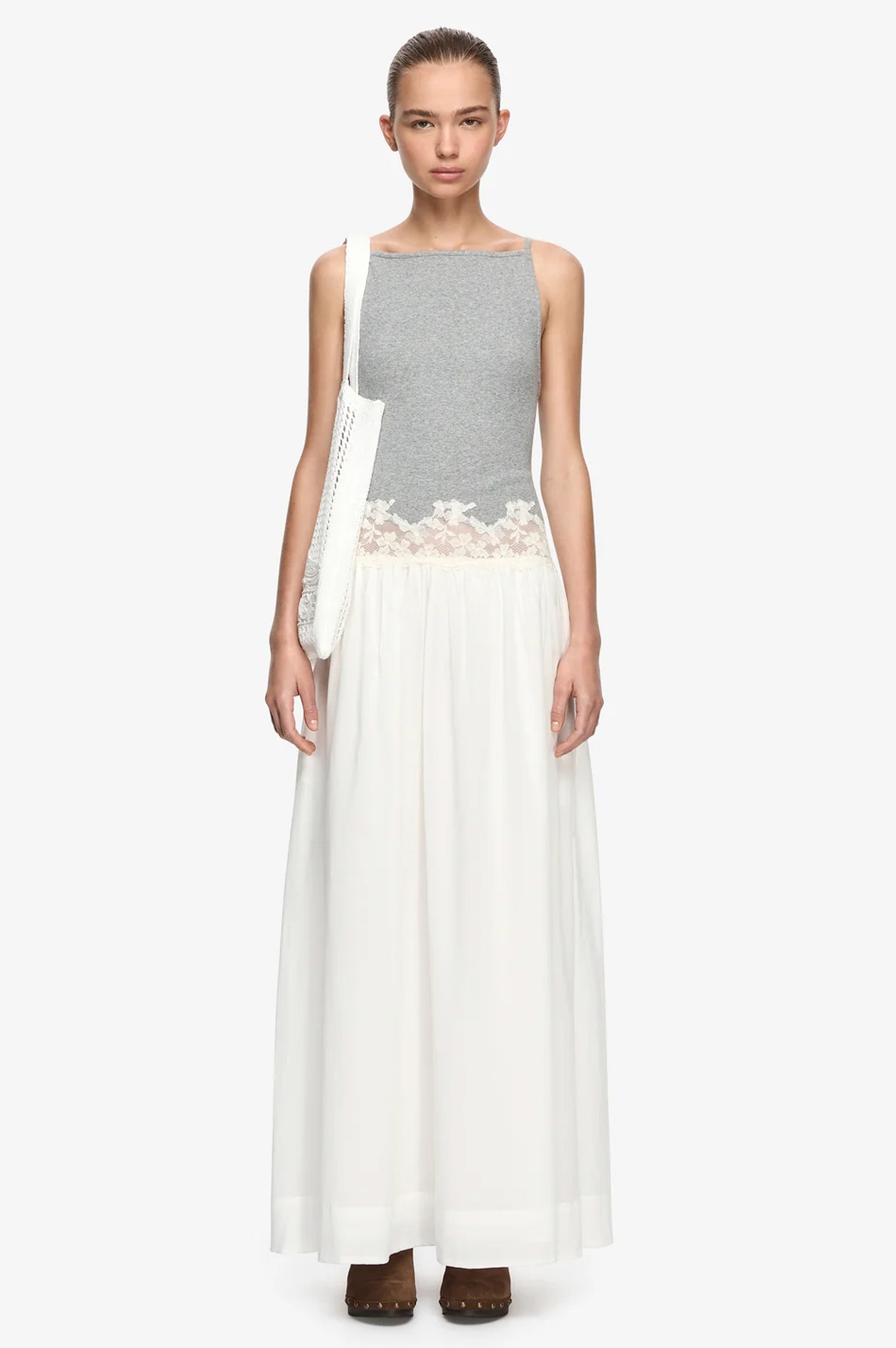 Bec & Bridge Delmare Maxi Dress – Grey/Ivory
