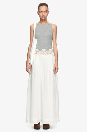 Bec & Bridge Delmare Maxi Dress – Grey/Ivory
