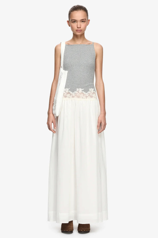 Bec & Bridge Delmare Maxi Dress – Grey/Ivory