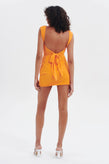 Ownley Desire Mesh Mini Dress - Aperol