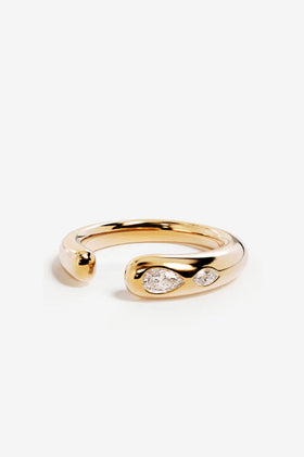 By Charlotte Dewdrop Ring - Gold