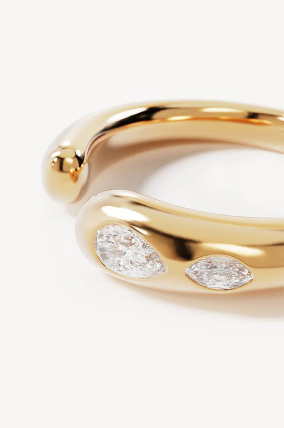 By Charlotte Dewdrop Ring - Gold