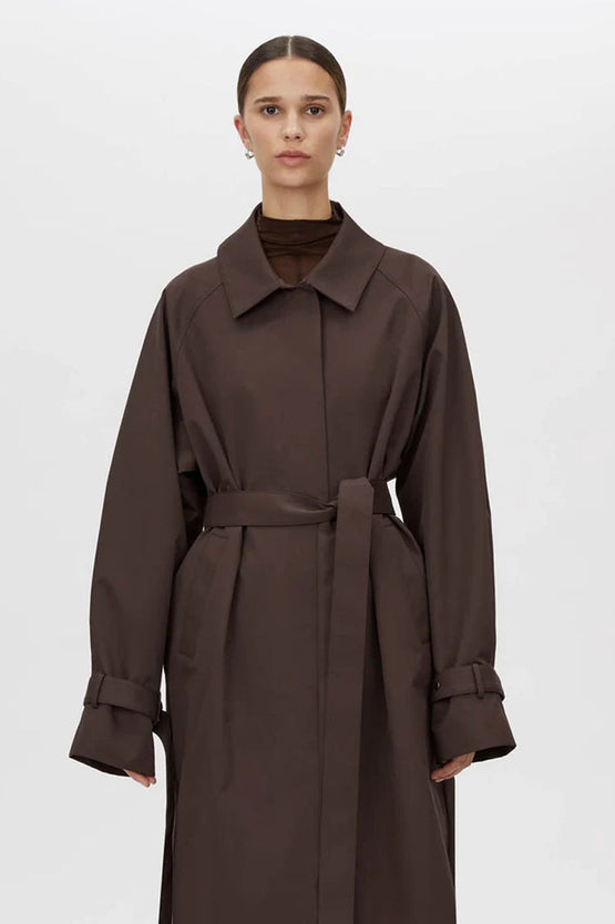 Camilla and Marc Dia Car Coat - Chocolate