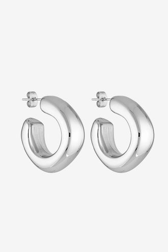 Porter Jewellery Dina Hoops - White Gold
