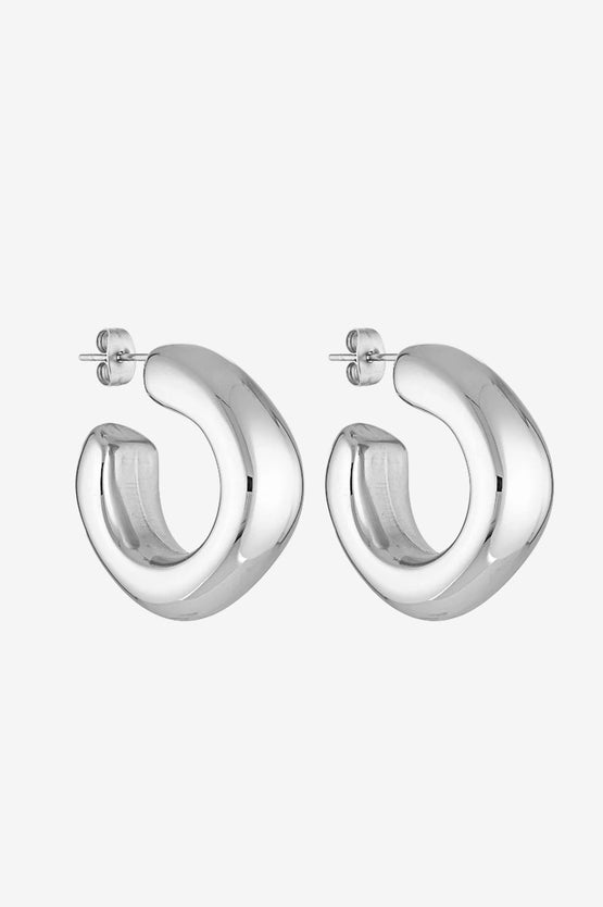 Porter Jewellery Dina Hoops - White Gold