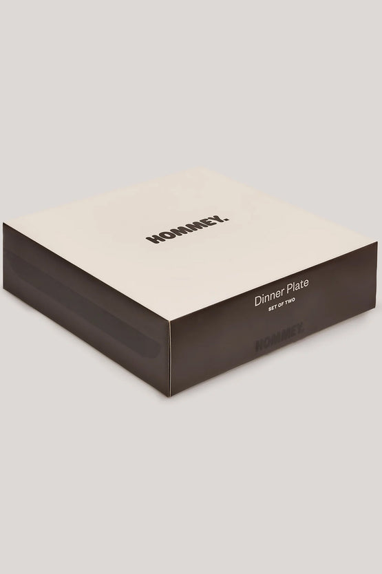 Hommey Dinner Plate 2 Pack - Espresso