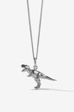 Meadowlark Dinosaur Charm Necklace - Silver
