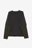Beach Brains Dream-Layer T-Shirt - Charcoal